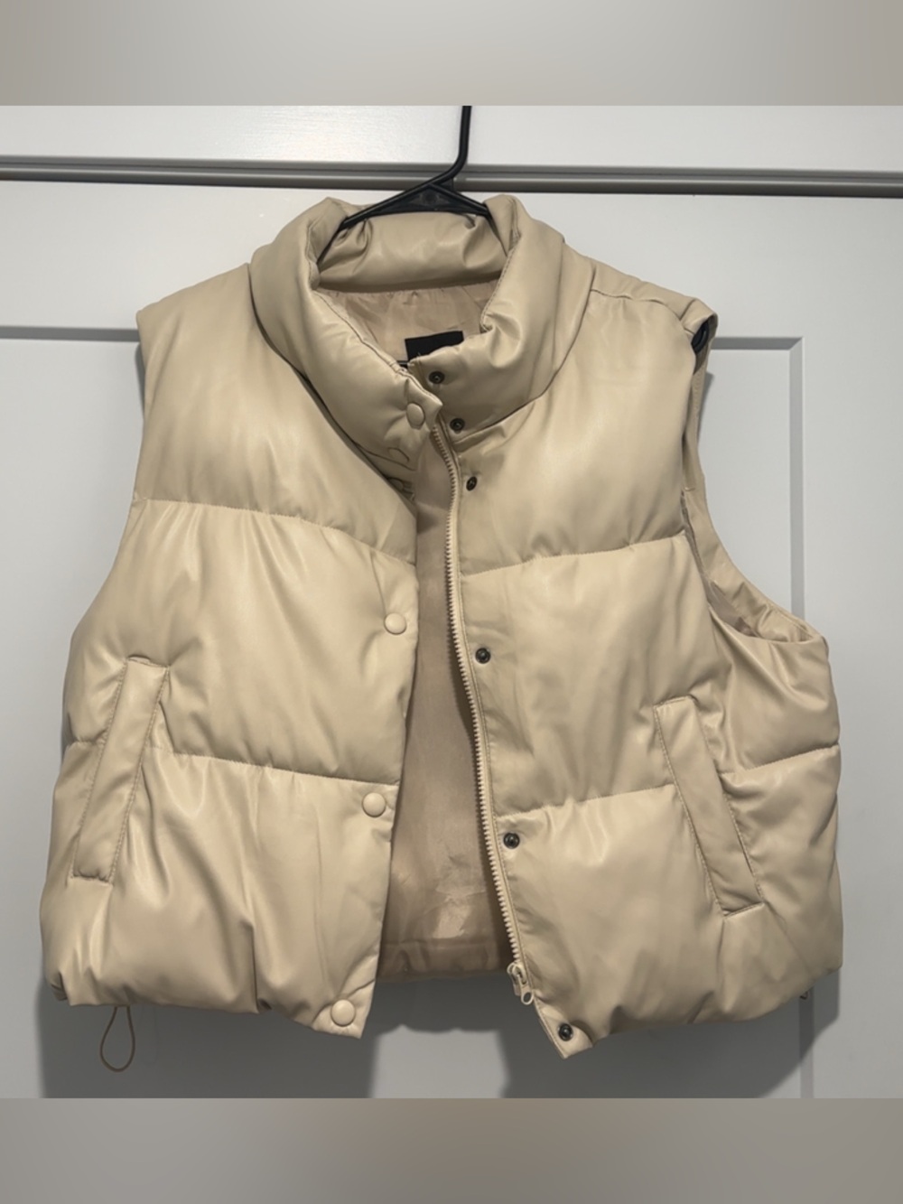 Love Tree Cream Puffer Vest